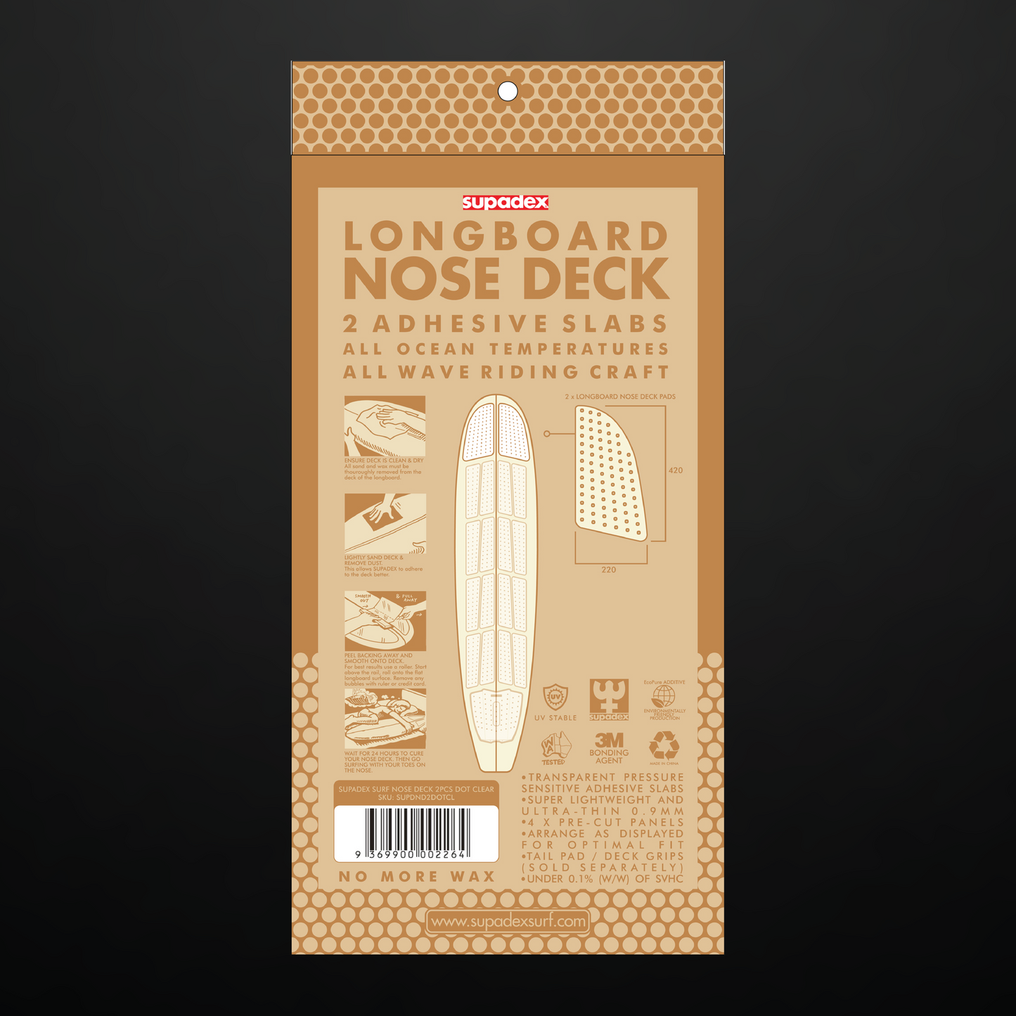 Longboard Nose Deck 2pcs [0.9 mm]